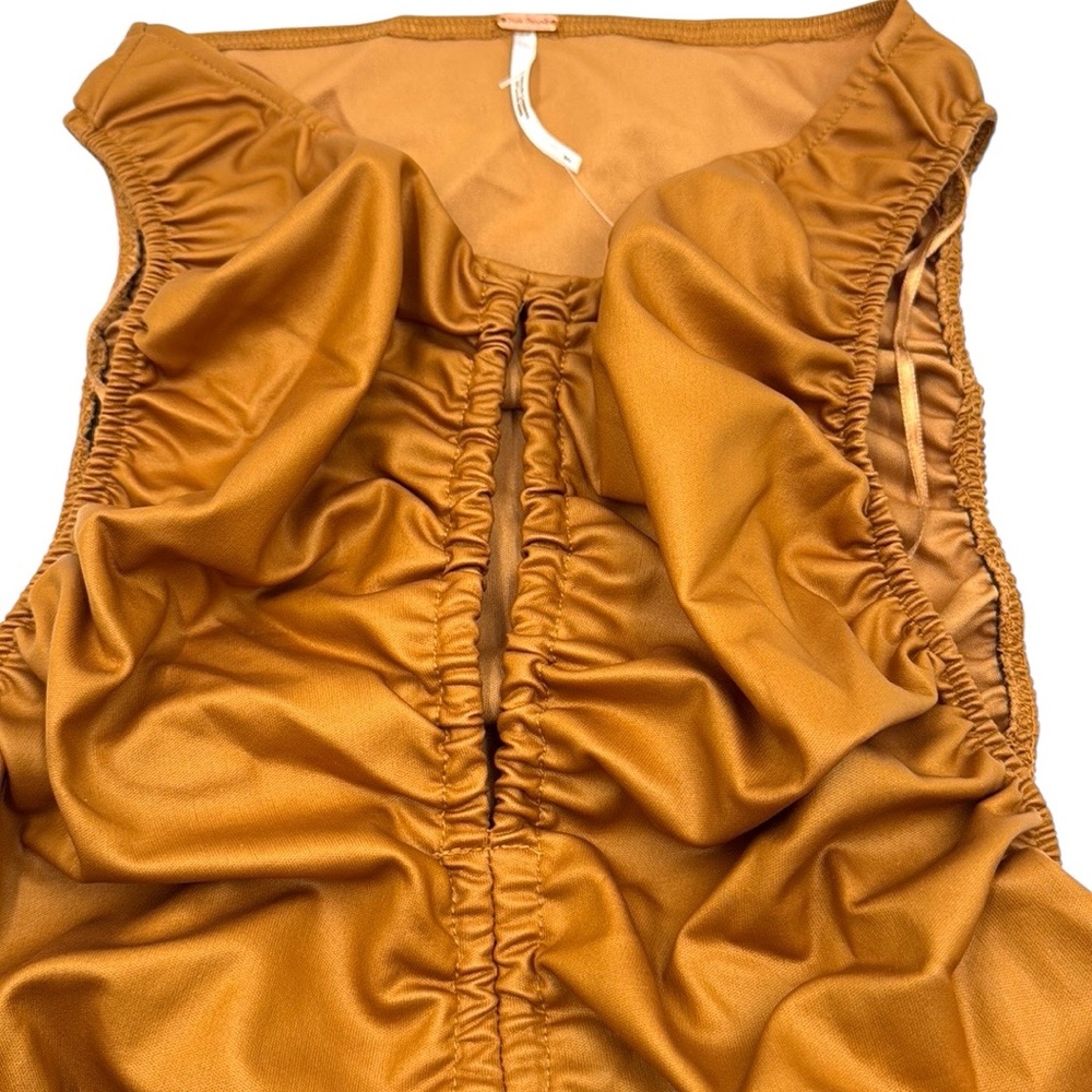Free People Ride Along Ruched Crop Tank Top Size Small - Picture 5 of 16